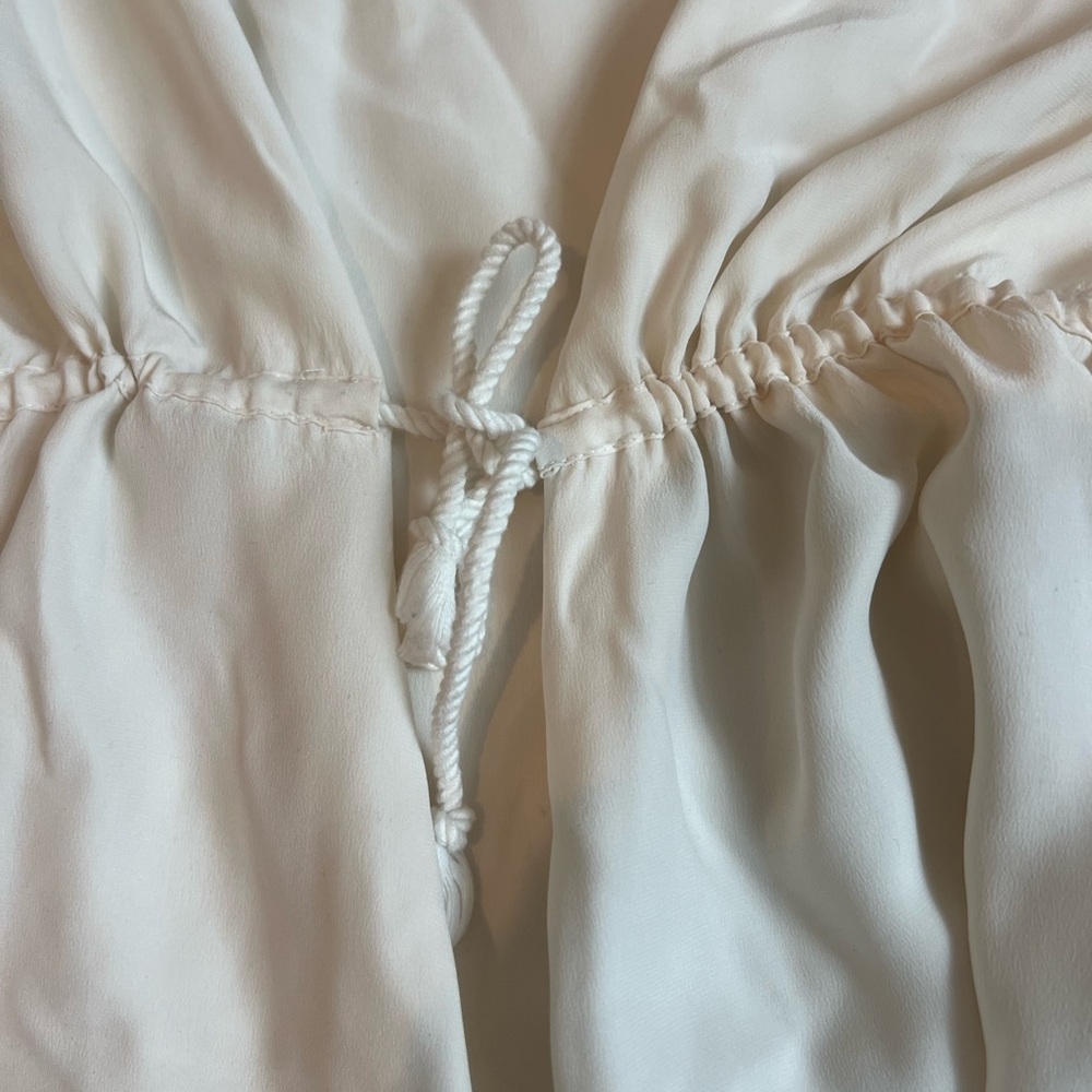 Robert Rodriguez Ivory silk high low dress